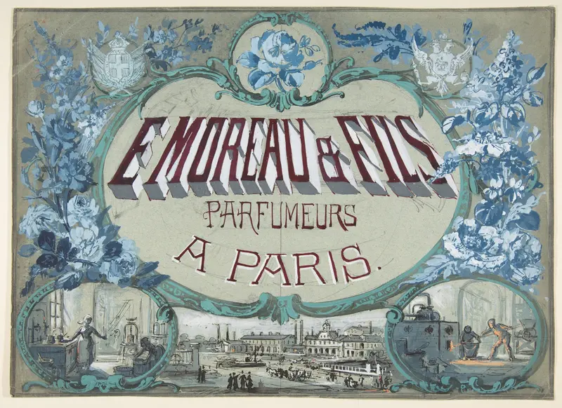 E. Moreau & Fils, Parfumeurs à Paris Wall Art by Anonymous, French, 19th century - High-Resolution Digital Print