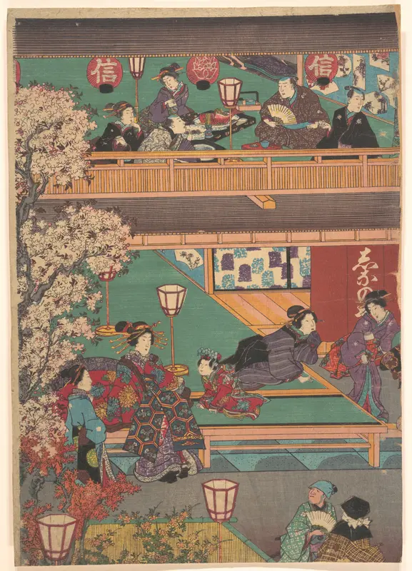 Early Evening in Yoshiwara Inn