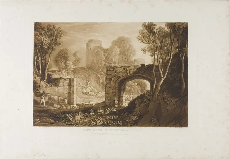 East Gate, Winchelsea, plate 67 from Liber Studiorum