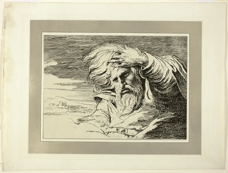 Eastern Patriarch, from the first issue of Specimens of Polyautography