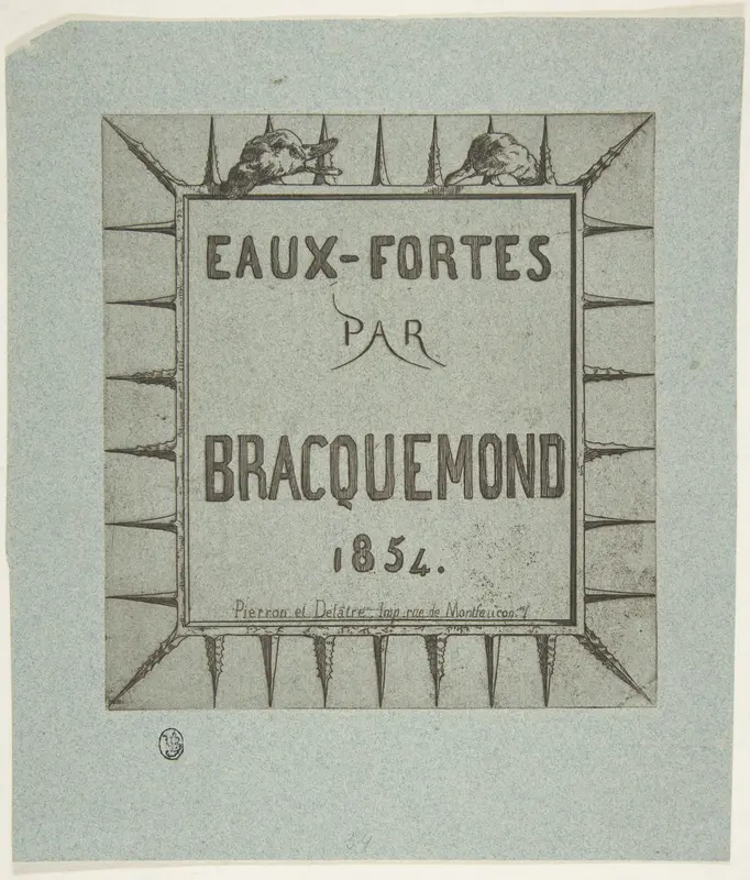 Eaux-fortes par Bracquemond Wall Art by Félix Bracquemond - High-Resolution Digital Print