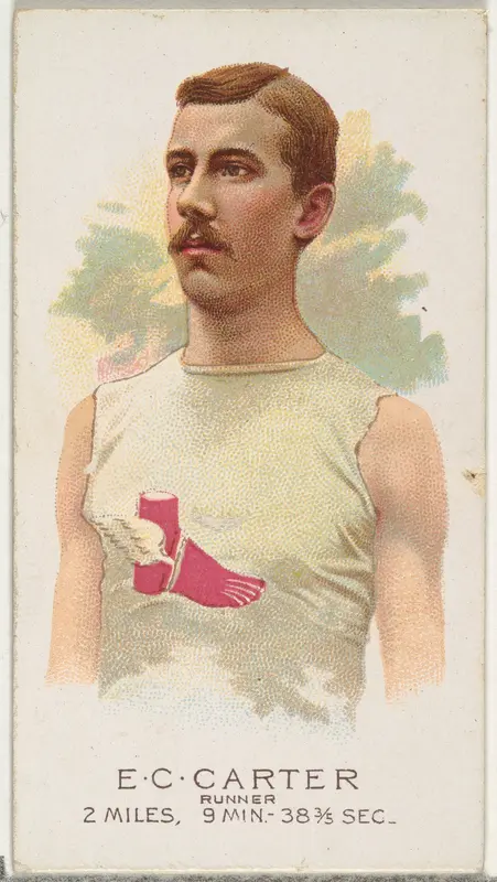 E.C. Carter, Runner, from World's Champions, Series 2 (N29) for Allen & Ginter Cigarettes Wall Art by Allen & Ginter - High-Resolution Digital Print