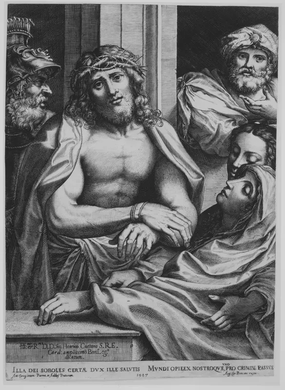 Ecce Homo Wall Art by Agostino Carracci - High-Resolution Digital Print