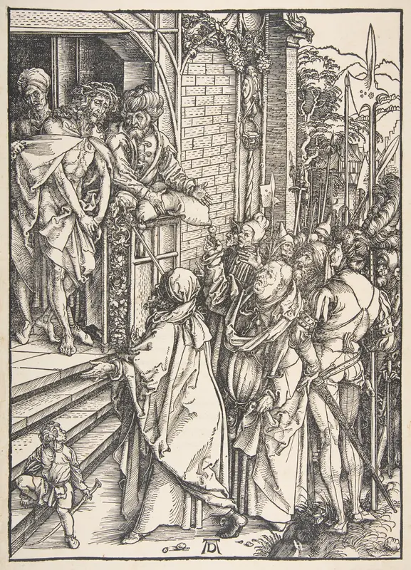 Ecce Homo, from "The Large Passion" Wall Art by Albrecht Dürer - High-Resolution Digital Print