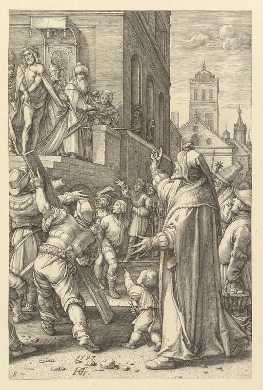 Ecce Homo, from "The Passion of Christ" Wall Art by Hendrick Goltzius - High-Resolution Digital Print