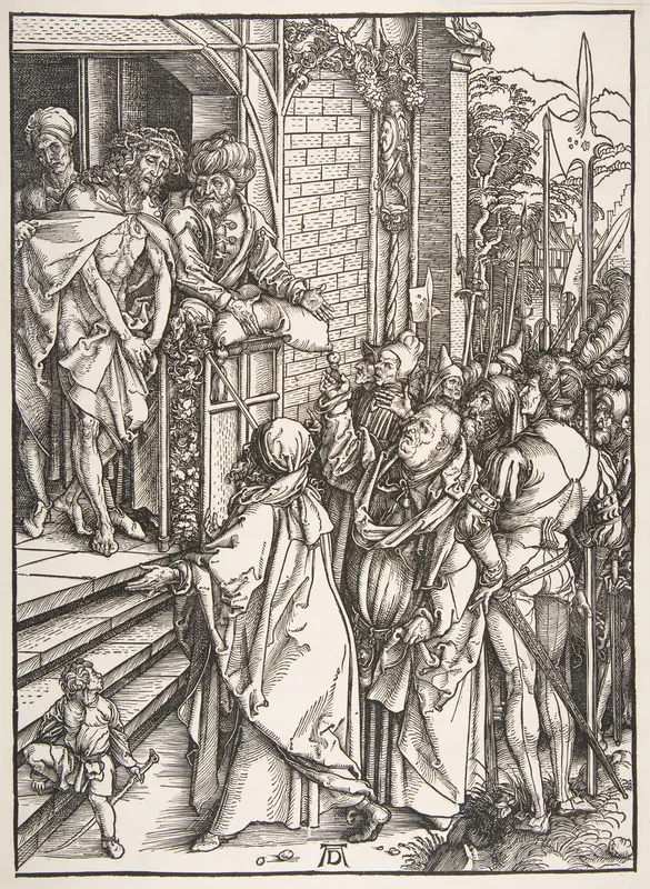 Ecce Homo, from the series The Large Passion Wall Art by Albrecht Dürer - High-Resolution Digital Print