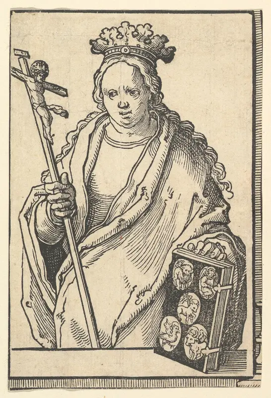 Ecclesia Christi (Faith), from the series of Sibyls Wall Art by Lucas van Leyden - High-Resolution Digital Print