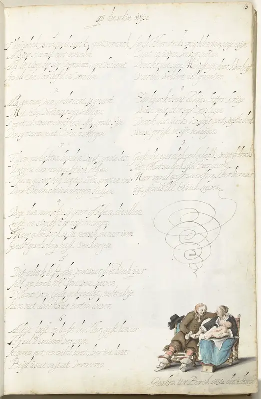 Echtpaar met kindje Wall Art by Gesina ter Borch - High-Resolution Digital Print