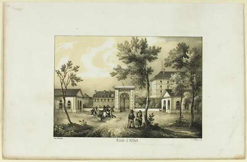 Ecole d'Alfort Wall Art by Charles-Nicolas Lemercier - High-Resolution Digital Print