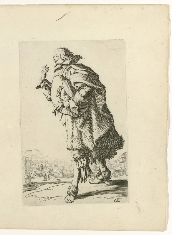 Edelman met hoed in de hand, naar links buigend Wall Art by Unknown - High-Resolution Digital Print