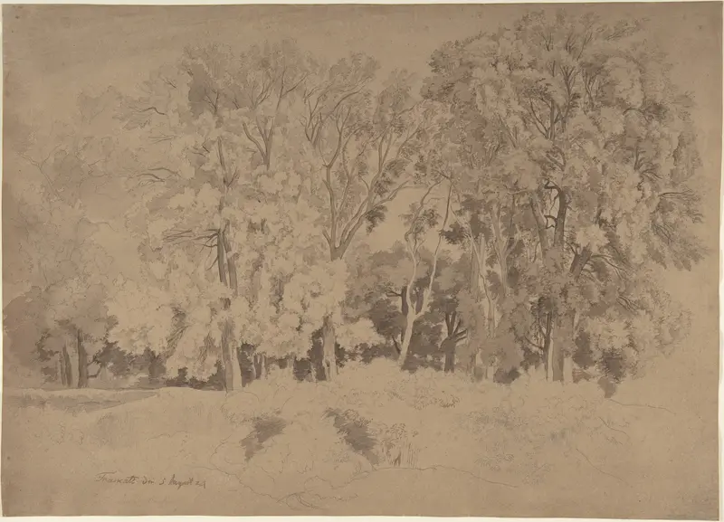 Edge of a Wood near Frascati Wall Art by Ernst Fries - High-Resolution Digital Print