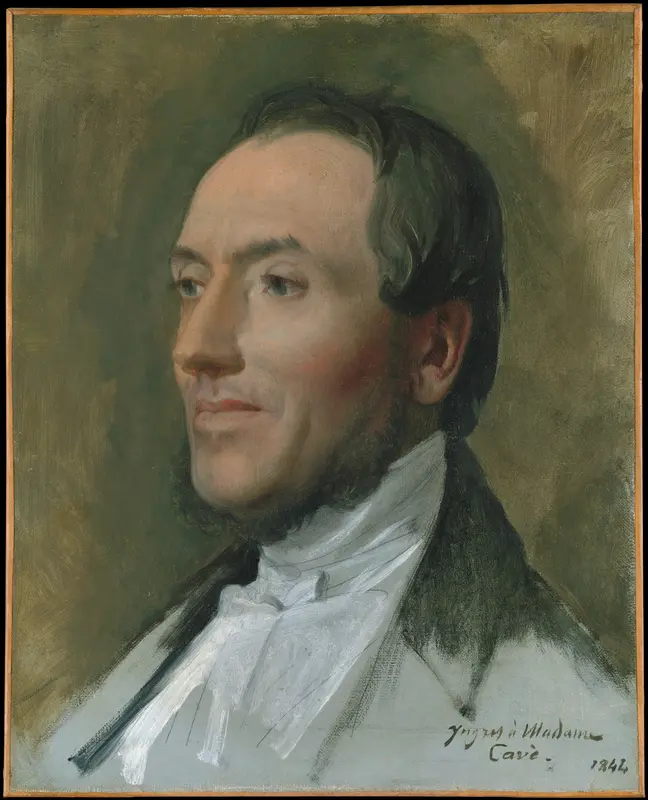 Edmond Cavé (1794–1852) Wall Art by Jean Auguste Dominique Ingres - High-Resolution Digital Print