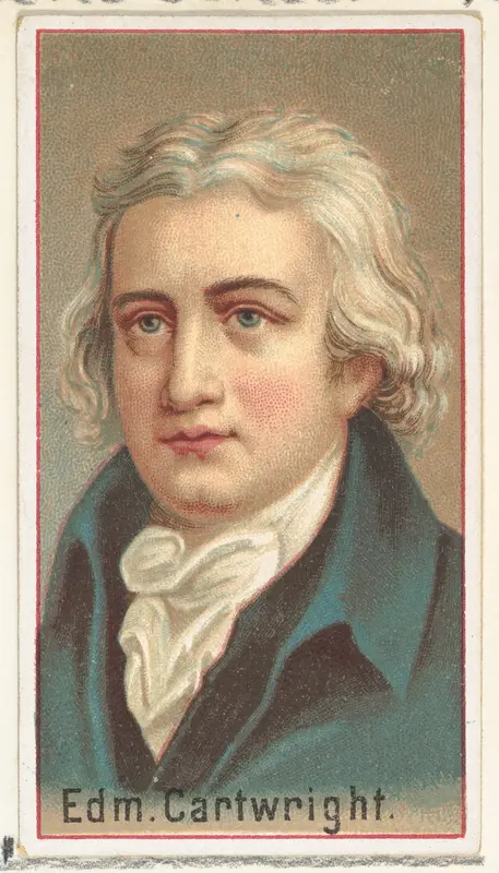 Edmund Cartwright, printer's sample for the World's Inventors souvenir album (A25) for Allen & Ginter Cigarettes by Allen & Ginter - High-Resolution Digital Print
