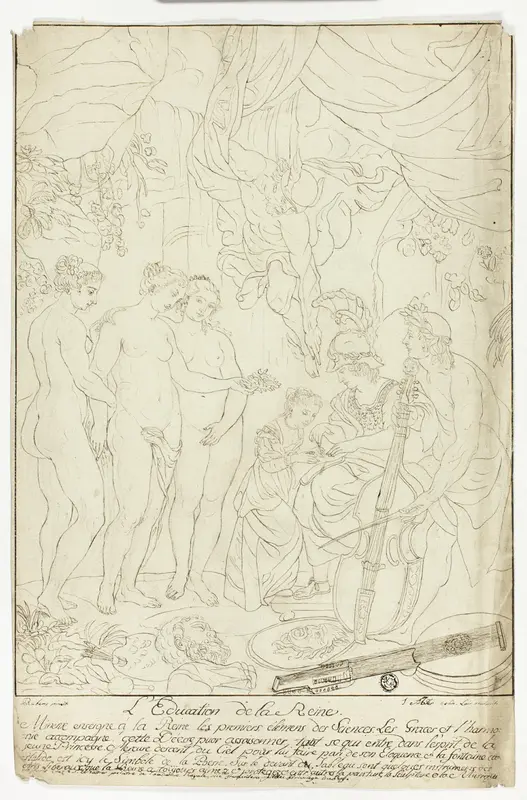 Education of Marie de Medicis Wall Art by Nicolas Pierre Loir - High-Resolution Digital Print