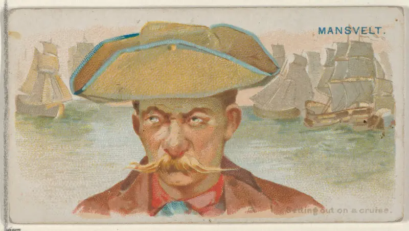 Edward Mansvelt, Setting Out on a Cruise, from the Pirates of the Spanish Main series (N19) for Allen & Ginter Cigarettes Wall Art by Allen & Ginter - High-Resolution Digital Print