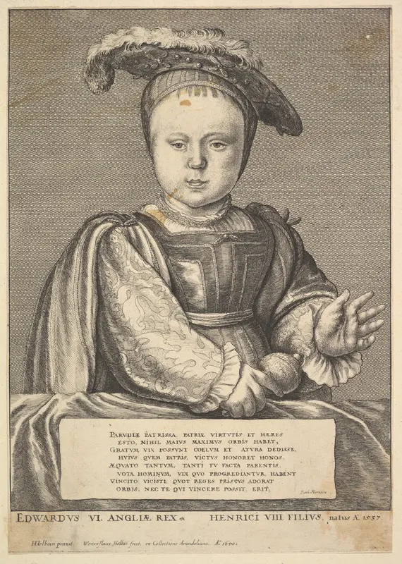 Edward VI Wall Art by Wenceslaus Hollar - High-Resolution Digital Print