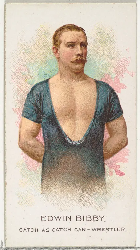 Edwin Bibby, Wrestler, from World's Champions, Series 2 (N29) for Allen & Ginter Cigarettes Wall Art by Allen & Ginter - High-Resolution Digital Print