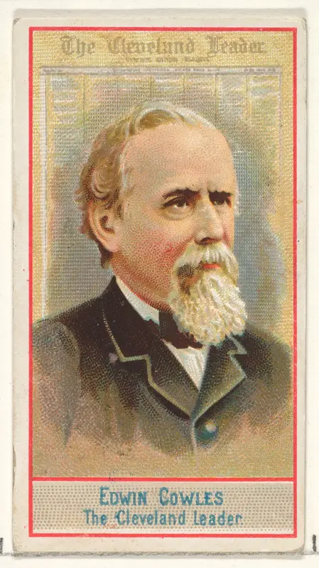 Edwin Cowles, The Cleveland Leader, from the American Editors series (N1) for Allen & Ginter Cigarettes Brands Wall Art by Allen & Ginter - High-Resolution Digital Print