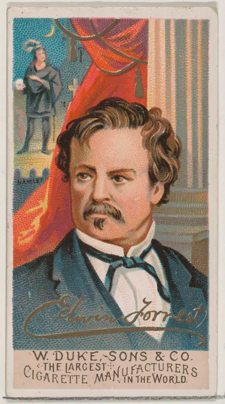 Edwin Forrest, from the series Great Americans (N76) for Duke brand cigarettes Wall Art by W. Duke, Sons & Co. - High-Resolution Digital Print