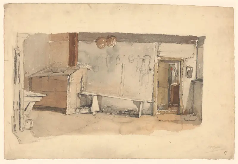 Een boerendeel Wall Art by Petrus Franciscus Greive - High-Resolution Digital Print