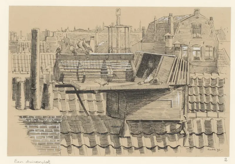Een duivenplat Wall Art by Unknown - High-Resolution Digital Print