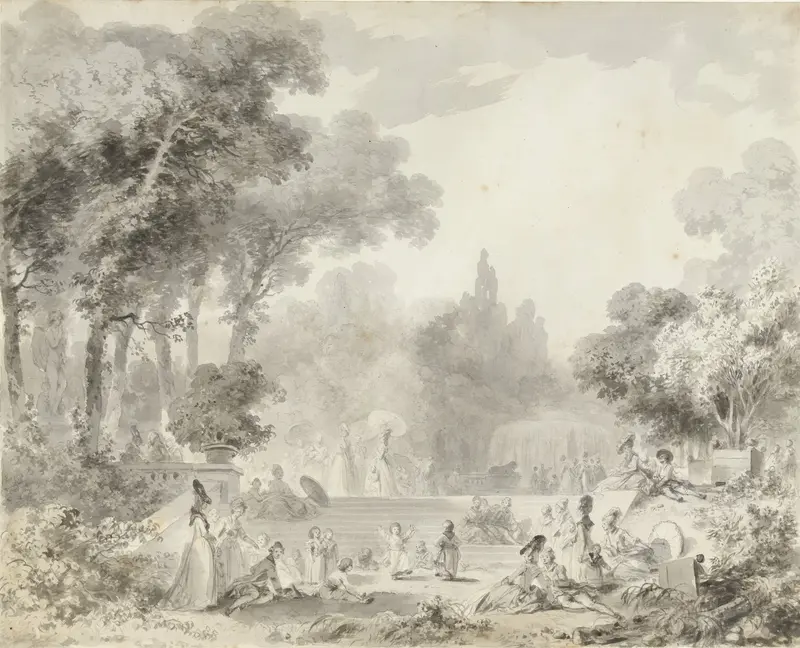 Een feestdag in het park Wall Art by Jean Honoré Fragonard - High-Resolution Digital Print