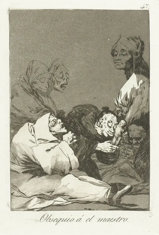 Een geschenk voor de meester Wall Art by Francisco de Goya - High-Resolution Digital Print