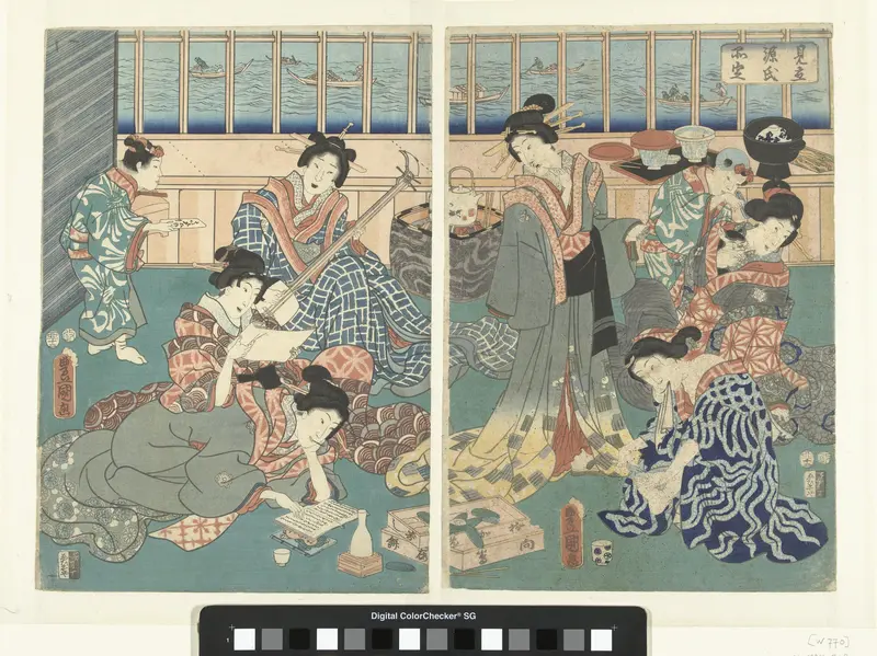 Een hedendaagse versie van het Genji verhaal Wall Art by Unknown - High-Resolution Digital Print