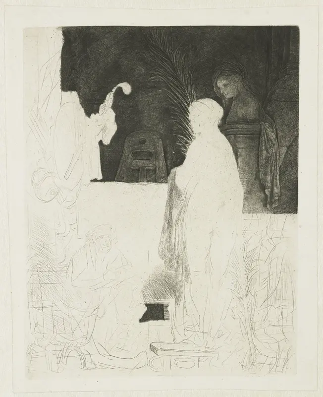 Een kunstenaar bezig met modeltekenen Wall Art by Rembrandt van Rijn - High-Resolution Digital Print