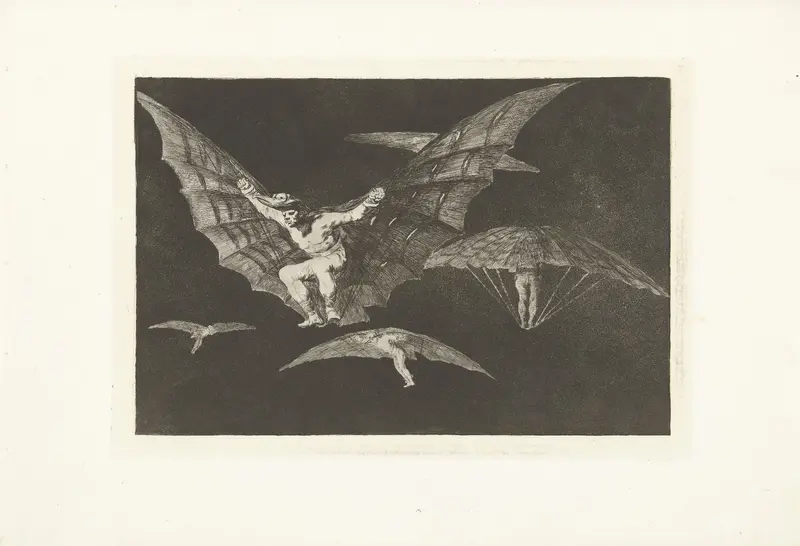 Een manier van vliegen Wall Art by Francisco de Goya - High-Resolution Digital Print