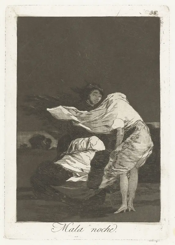 Een slechte nacht Wall Art by Francisco de Goya - High-Resolution Digital Print