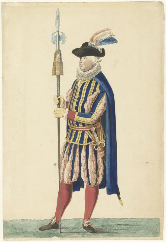 Een van de Cent Suisses Wall Art by Isaac Lodewijk la Fargue van Nieuwland - High-Resolution Digital Print