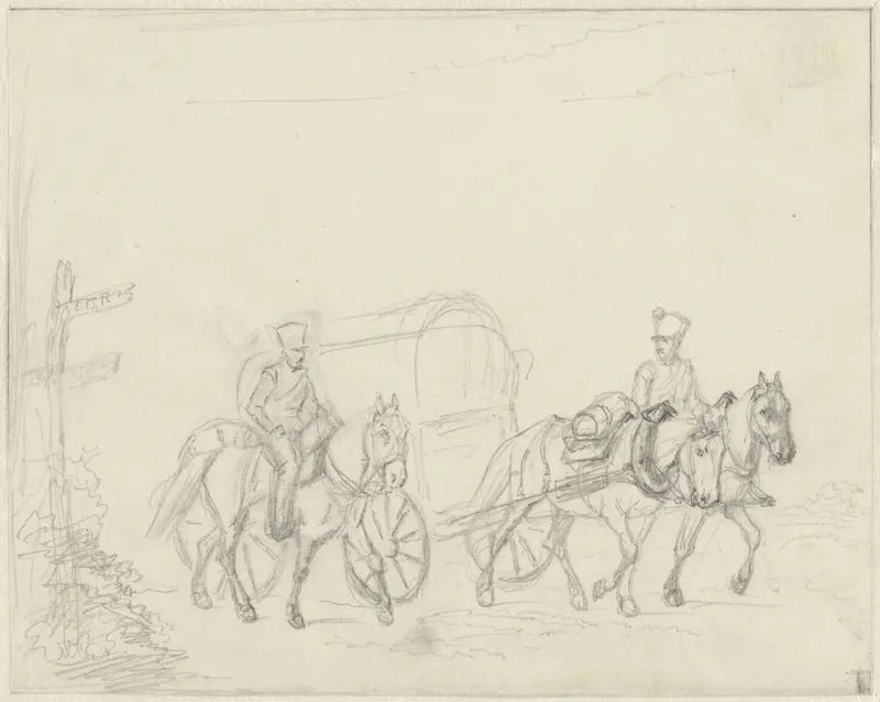 Een voertuig der artillerie Wall Art by Christiaan Wilhelmus Moorrees - High-Resolution Digital Print