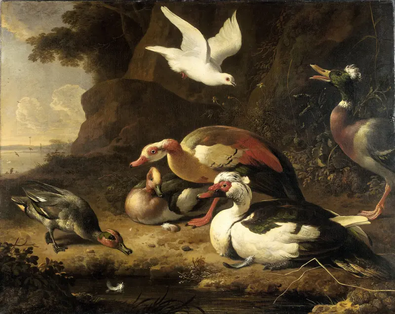 Eenden Wall Art by Melchior d' Hondecoeter - High-Resolution Digital Print