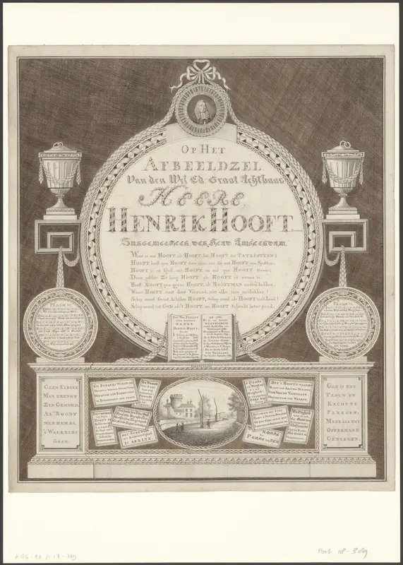 Eerbetoon aan Henrik Danielsz. Hooft Wall Art by Unknown - High-Resolution Digital Print