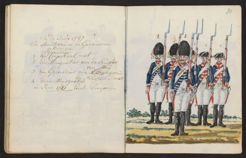 Eerste troepen in Amsterdam in 1787 Wall Art by S.G. Casten - High-Resolution Digital Print