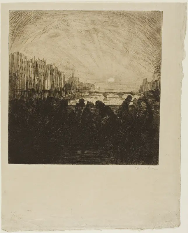 Effect of the setting sun