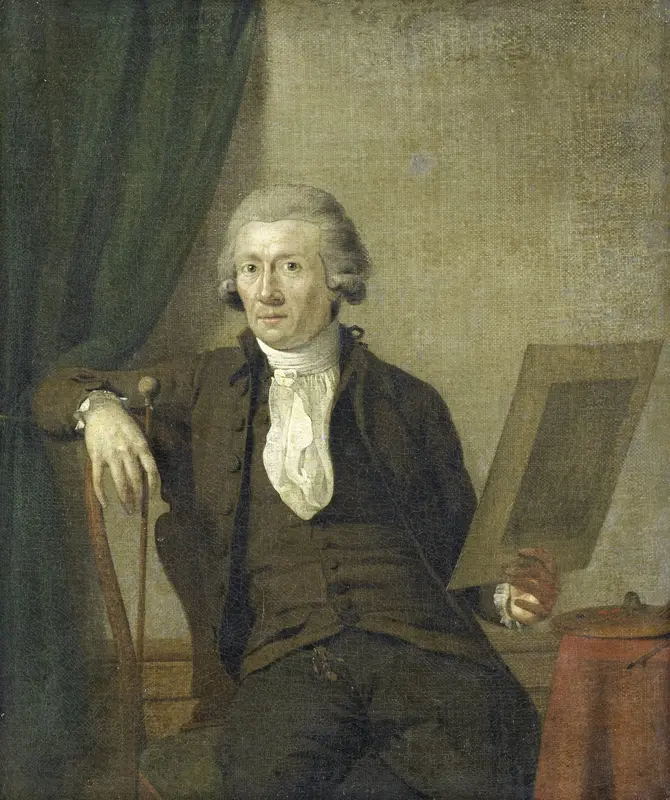 Egbert van Drielst (1745-1818), Painter Wall Art by Jan Ekels (II) - High-Resolution Digital Print