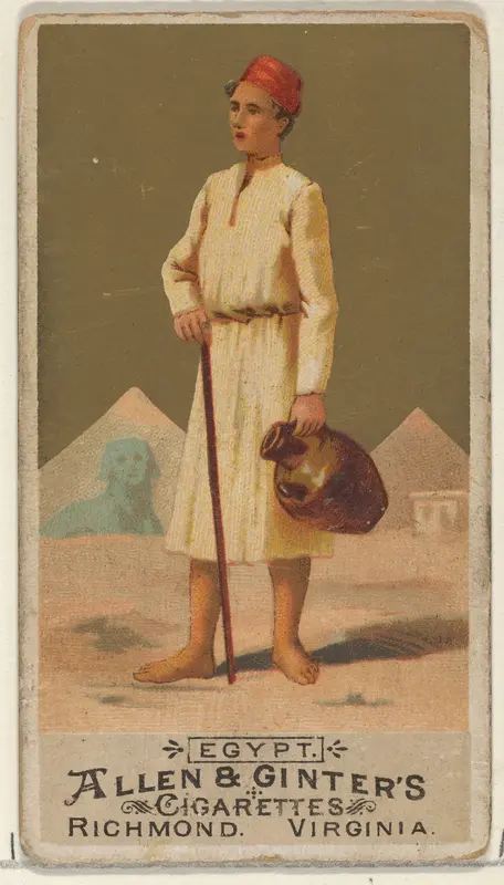 Egypt, from the Natives in Costume series (N16) for Allen & Ginter Cigarettes Brands Wall Art by Allen & Ginter - High-Resolution Digital Print
