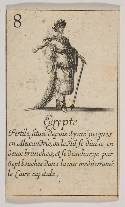 Egypte, from "Jeu de la Géographie" Wall Art by Stefano della Bella - High-Resolution Digital Print