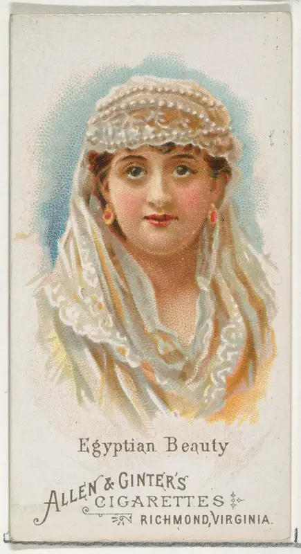Egyptian Beauty, from World's Beauties, Series 1 (N26) for Allen & Ginter Cigarettes Wall Art by Allen & Ginter - High-Resolution Digital Print
