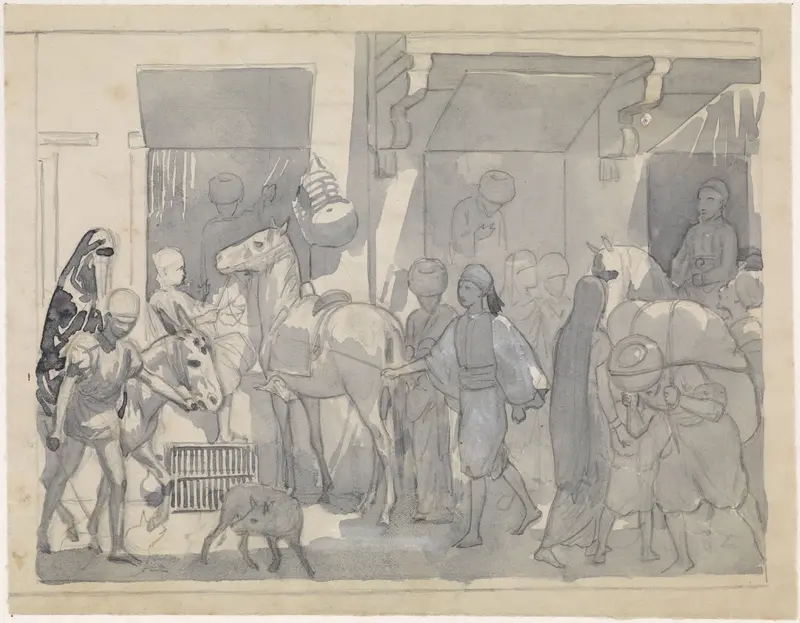 Egyptisch straattafereel Wall Art by Willem de Famars Testas - High-Resolution Digital Print