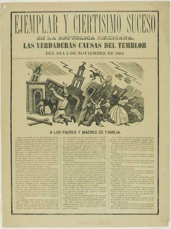 Ejemplar y ciertisimo suceso en la Republica Mexicana (Exemplary and Truest Success in the Mexican Republic) Wall Art by José Guadalupe Posada - High-Resolution Digital Print