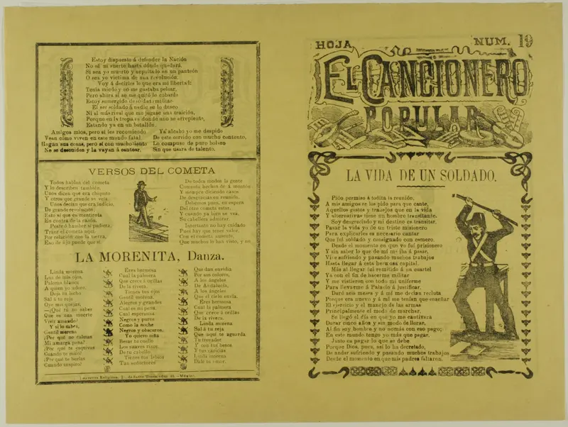 El cancionero popular, hoja num. 19 (The Popular Songbook, Sheet No. 19) Wall Art by Manuel Manilla - High-Resolution Digital Print