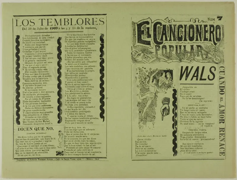 El cancionero popular, num. 7 (The Popular Songbook, No. 7) Wall Art by Unknown artist - High-Resolution Digital Print