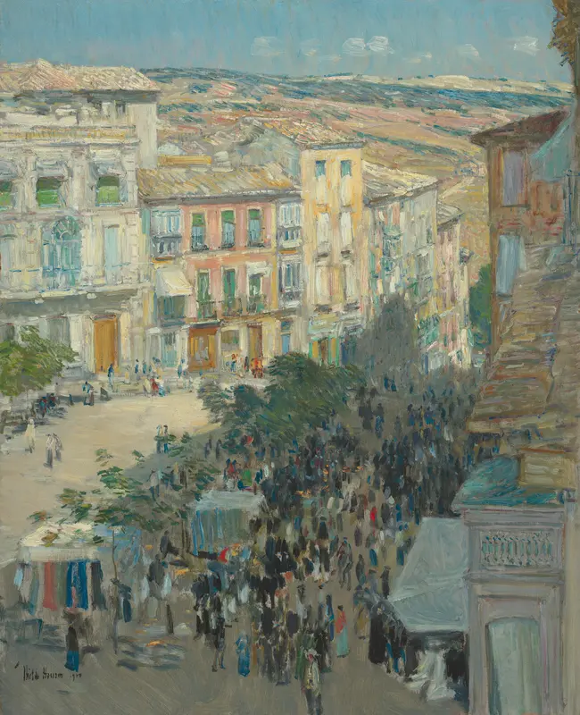 El Zocodover, Toledo, Spain Wall Art by Childe Hassam - High-Resolution Digital Print