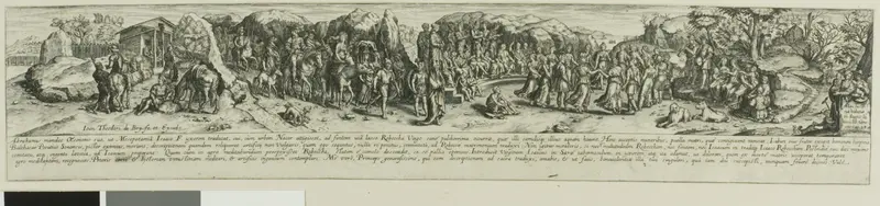 Eleazar and Rebecca Wall Art by Johann Theodor de Bry - High-Resolution Digital Print