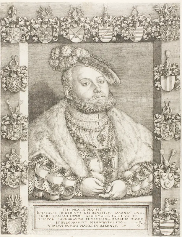 Elector John Frederick the Magnanimous of Saxony Wall Art by Georg Pencz - High-Resolution Digital Print