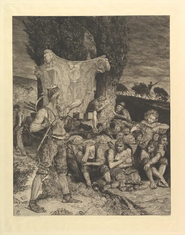 Elend, from the series Vom Tode Zweiter Teil Wall Art by Max Klinger - High-Resolution Digital Print
