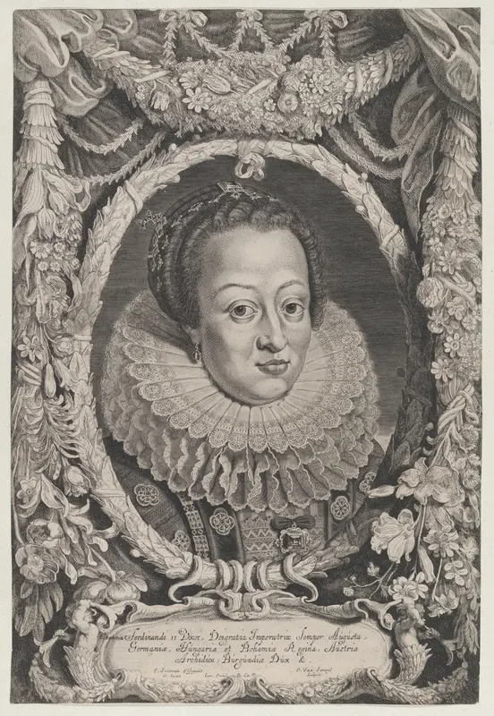 Eleonora, Wife of Ferdinand II, from the series Ferdinandus II et III Imperatorum Domus Austriacae... Wall Art by Pieter Van Sompel - High-Resolution Digital Print